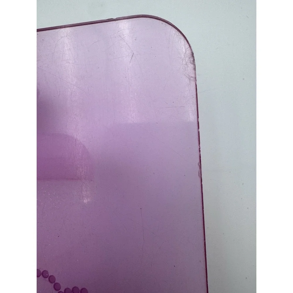 VTG 2001 Sanrio Hello Kitty Pink Clipboard Clear Plastic 9